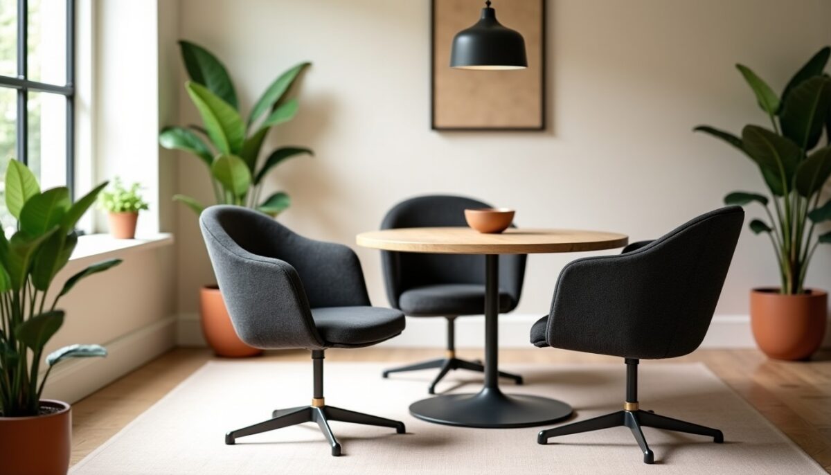 Guide pratique pour sélectionner les chaises pivotantes idéales de votre salle à manger